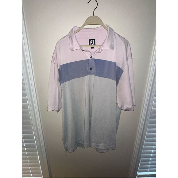FootJoy Birdseye Jacquard‎ Color Block Self Collar 2XL - Picture 1 of 4